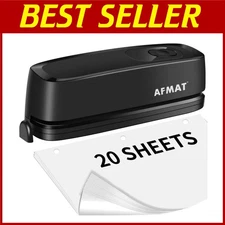 Electric 3 Hole Punch, 20-Sheet Capacity