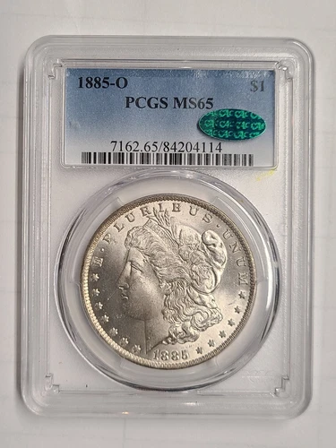 1885-O Morgan Silver Dollar PCGS MS 65 CAC Coin