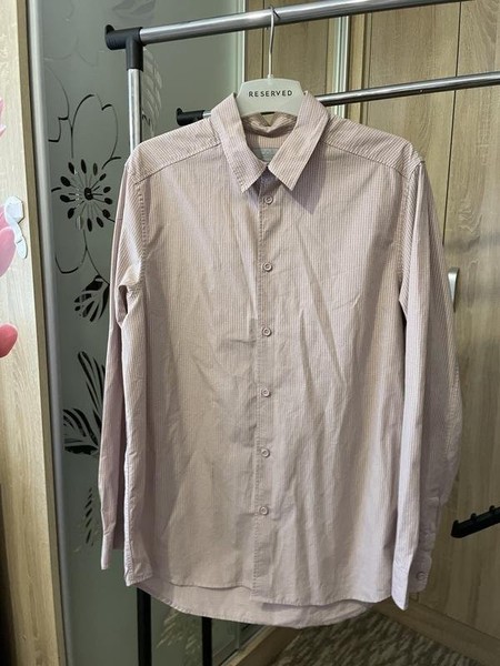 Men COS Shirt Pink Cotton 36 / S / 44