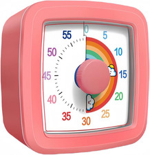 Visual Timer for Kids Adults, 60-Minute Countdown Timer for Classroom, Kitchen,O