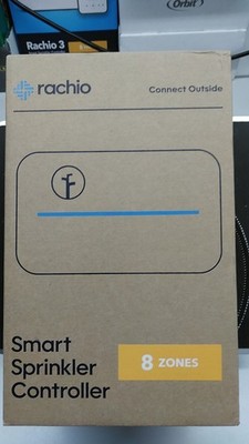 Rachio 3 8ZULW-C 8-Zone Smart Sprinkler Controller White 120V Heat Wave Boost