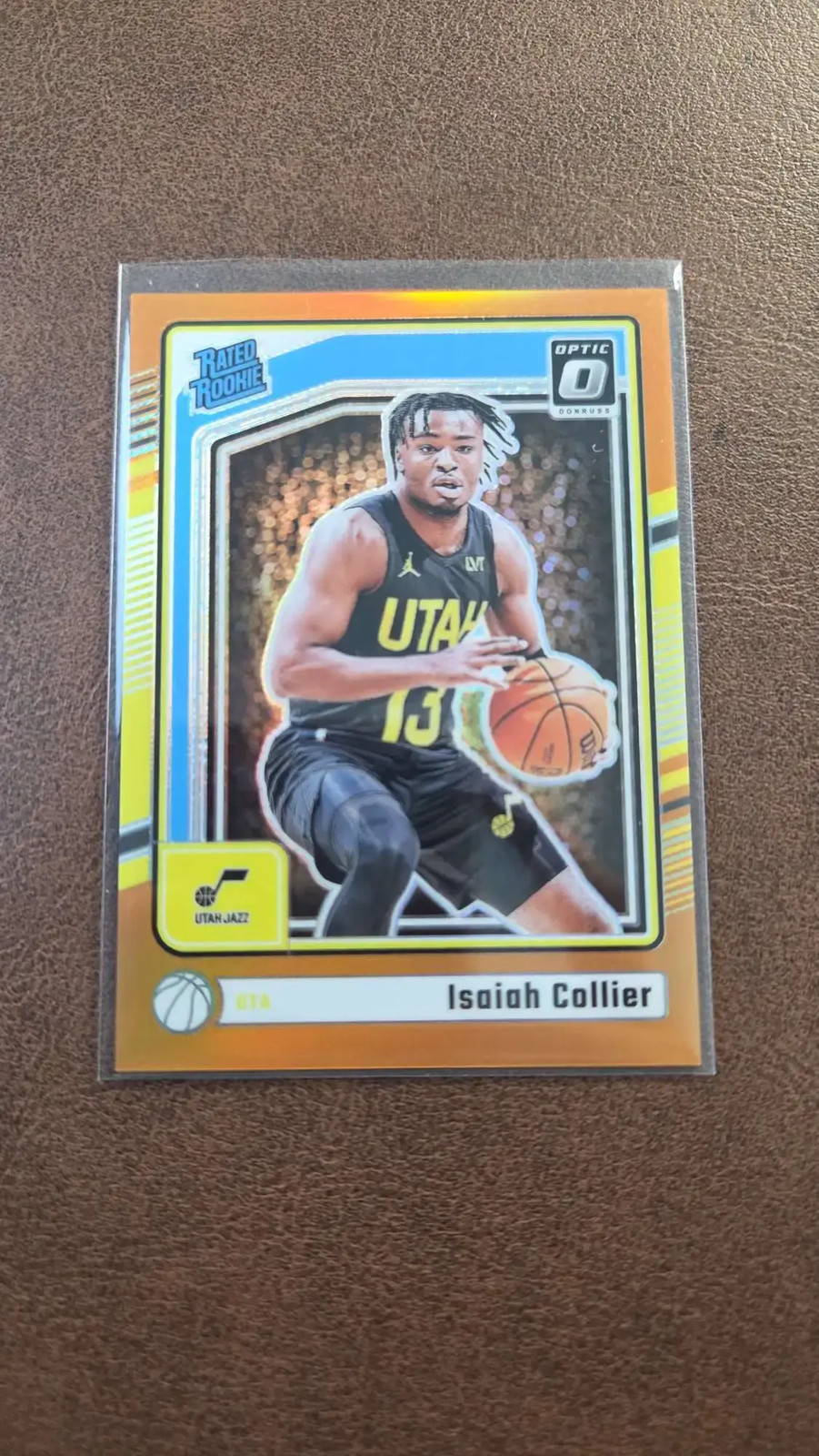 2024-25 Donruss Optic - Isaiah Collier #295 Orange Holo Prizm /175 AB74