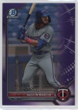 2022 Bowman Chrome Prospects Purple Refractor /250 Austin Martin #BCP-139 16m5