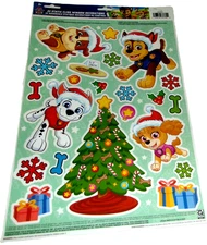 NICKELODEON Christmas Window Cling's ~ PAW PATROL CHRISTMAS