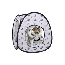 Cat Pop Up Tent, 3 Holes Safe and Strong Cute Cats Tunnel Tent Black