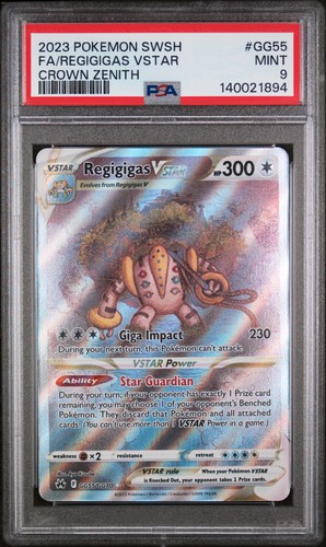 Regigigas VSTAR graded PSA 9 for sale on eBay