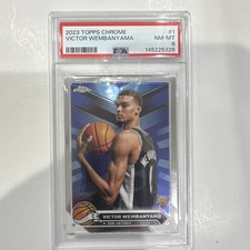 Victor Wembanyama 2023-24 Topps Chrome Rookie #1 PSA 8 Spurs NBA Base