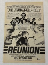 1980 CBS tv ad ~UNBROKEN CIRCLE Johnny Cash/REUNION Kevin Dobson, Joanna Cassidy