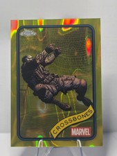 CROSSBONES #42 2025 Topps Chrome Marvel YELLOW LAVA Refractor