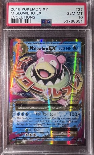 M Slowbro EX 27/108 Evolutions Ultra Rare Holo English 2016 PSA 10