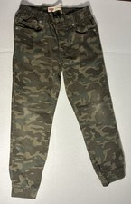 Levi's Boys Camo Jogger Pants Size 10 L26 Elastic Waist Drawstring Pockets