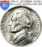 1964-D Jefferson Nickel 5c - BRILLIANT UNCIRCULATED (BU)