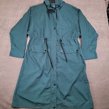 7 For All Mankind Mens Teal Anorak Jacket Hoo...