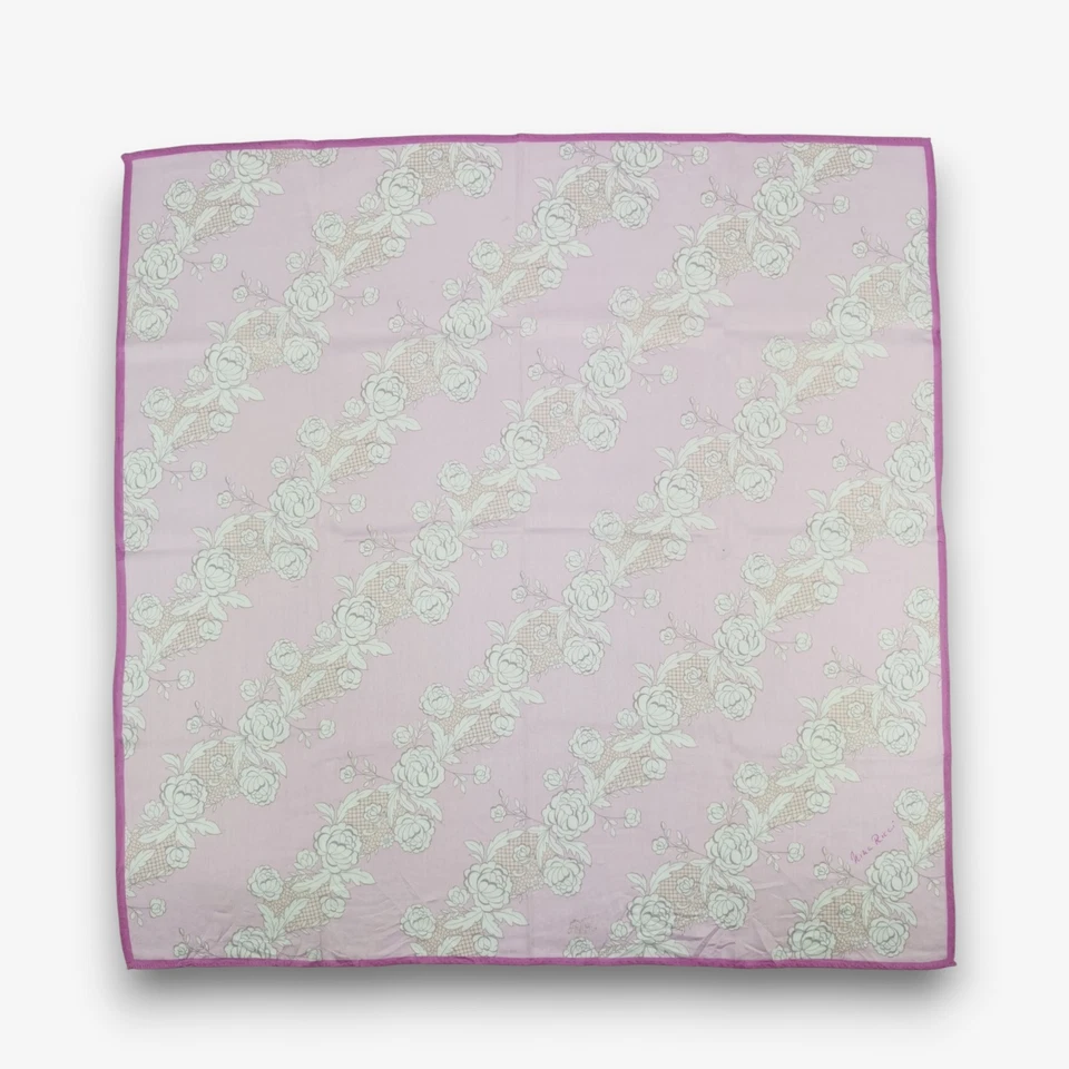 Vintage 90s Nina Ricci Handkerchief Floral Neckerchief Square Bandana Scarf - Image 2 of 4