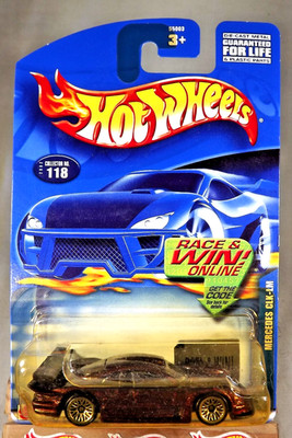 2002 Hot Wheels Mainline/Collector #118 MERCEDES CLK-LM Dark Red w