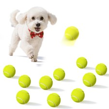 10 Pack 2-inch Small Tennis Balls for Dogs Pet Fetch Exercise Training Toys