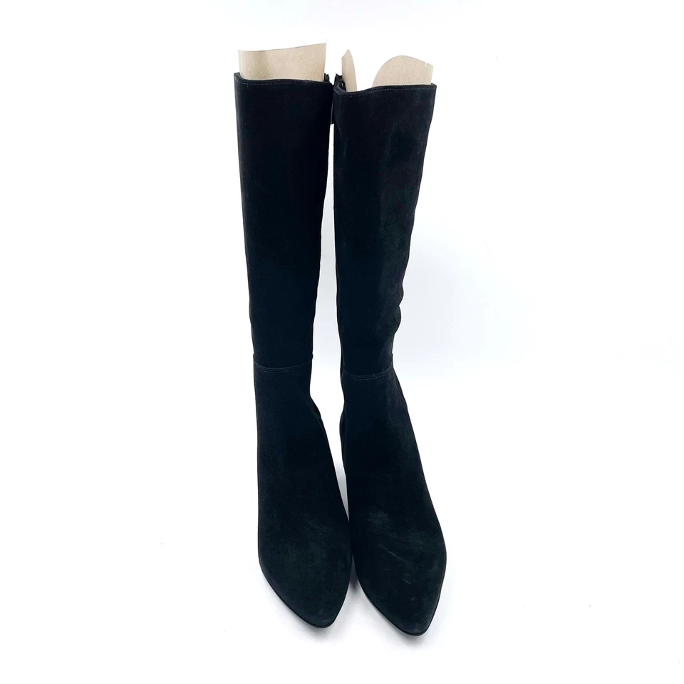 Botas La Canadienne Drake Cuero Gamuza Negro Hasta la Rodilla Tacón Gatito Talla 8.5 Foto 4 de 4