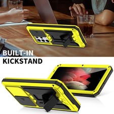 Gorilla Glass Metal Waterproof Case Slide Camera Cover for Samsung S24 S25 Ultra