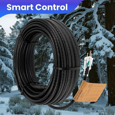 MAXKOSKO Power Cord Self-Regulating Heating Cable for Roof Snow Melting