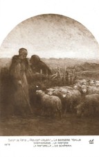 Old postcard - Salon de Paris - PREVOST-VALERY - La Bergère ydylle