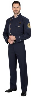 BATTLESTAR GALACTICA BSG OFFIZIER DIENST BLUES JUNIOR UNIFORM KOSTÜM MIT RANG