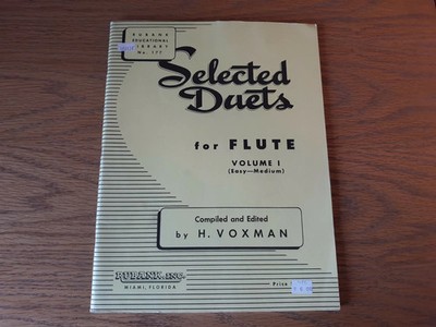 Selected Duets for Flute Volume 1 - Easy to Medium by H. Voxman