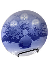 B&G Bing & Grondahl Christmas Eve Plate 1909 Joy of the Christmas Tree