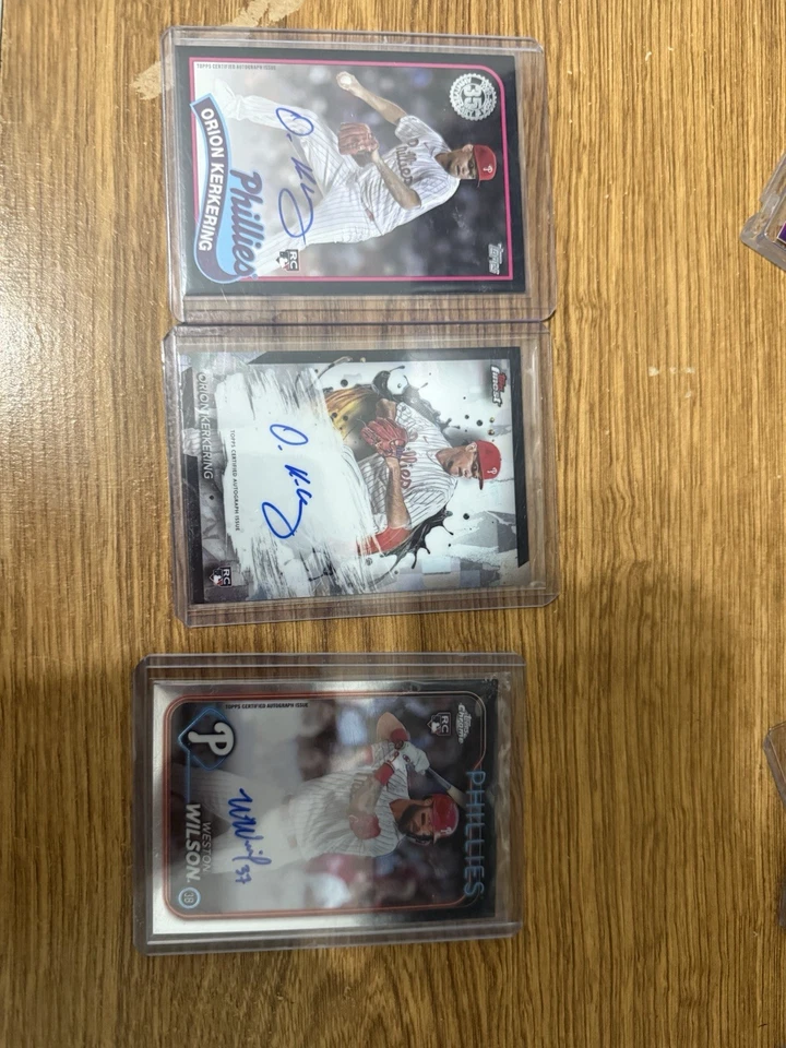 Philadelphia Phillies Lot Autos Relics And Numbered - Image 2 of 4