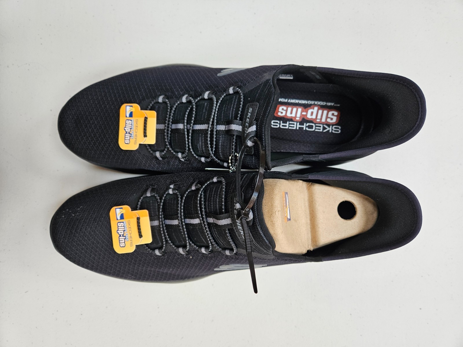 Skechers Slip-ins Summits UK 14 Black Trainers Hands-Free Memory Foam image 4