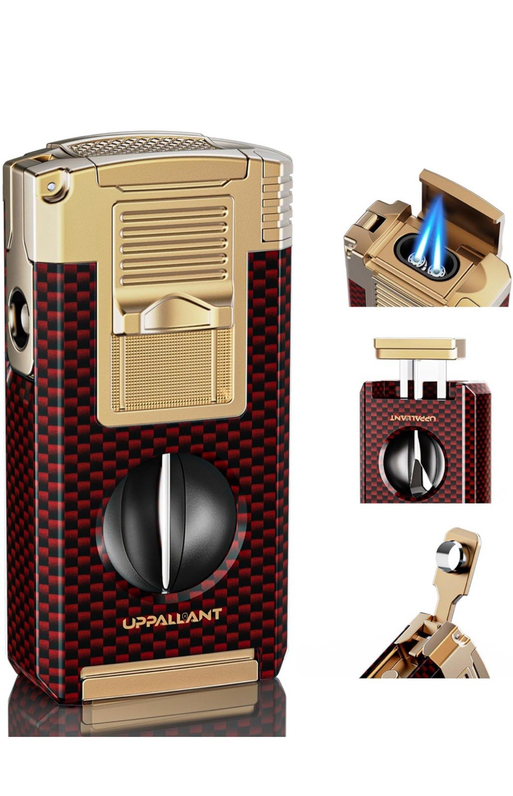 With Cutter, Punch, Holder, Draw Carbon Fiber Brown