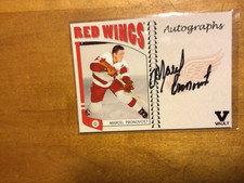 Marcel Pronovost hockey card Itg Vault Autograph