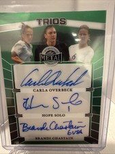 2025 Leaf Metal Women Of Sports - Overbeck, Solo, & Chastain Auto - Green /3