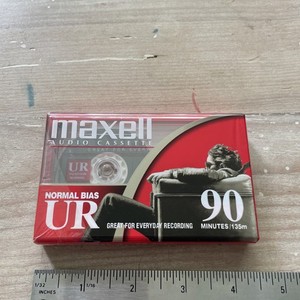 Maxwell UR90 Single Blank Cassette Tape Normal Bias Type I - New Sealed