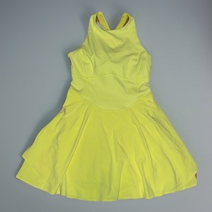 Lululemon Court Crush Dress Electric Lemon Yellow Size 6 Tennis Pickleball