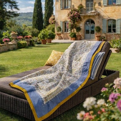 Bassetti Plaid Tigullio C1 in Iceblue  135 x 190 cm