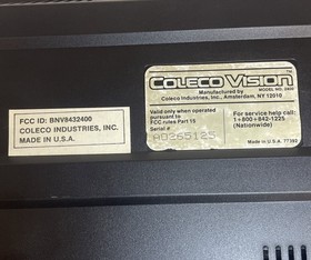 ColecoVision Model 2400 Console System Tested Working 2 Controllers Power & Foam