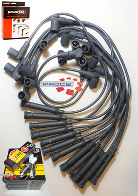 Zündkabel Zündkerzen NGK V-Line 53 BMW E32 750 750i E31 850i 850 PowerTec