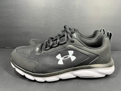 Under Armour Charged Assert 9 Black Running Shoes Sz 10 USA Men's