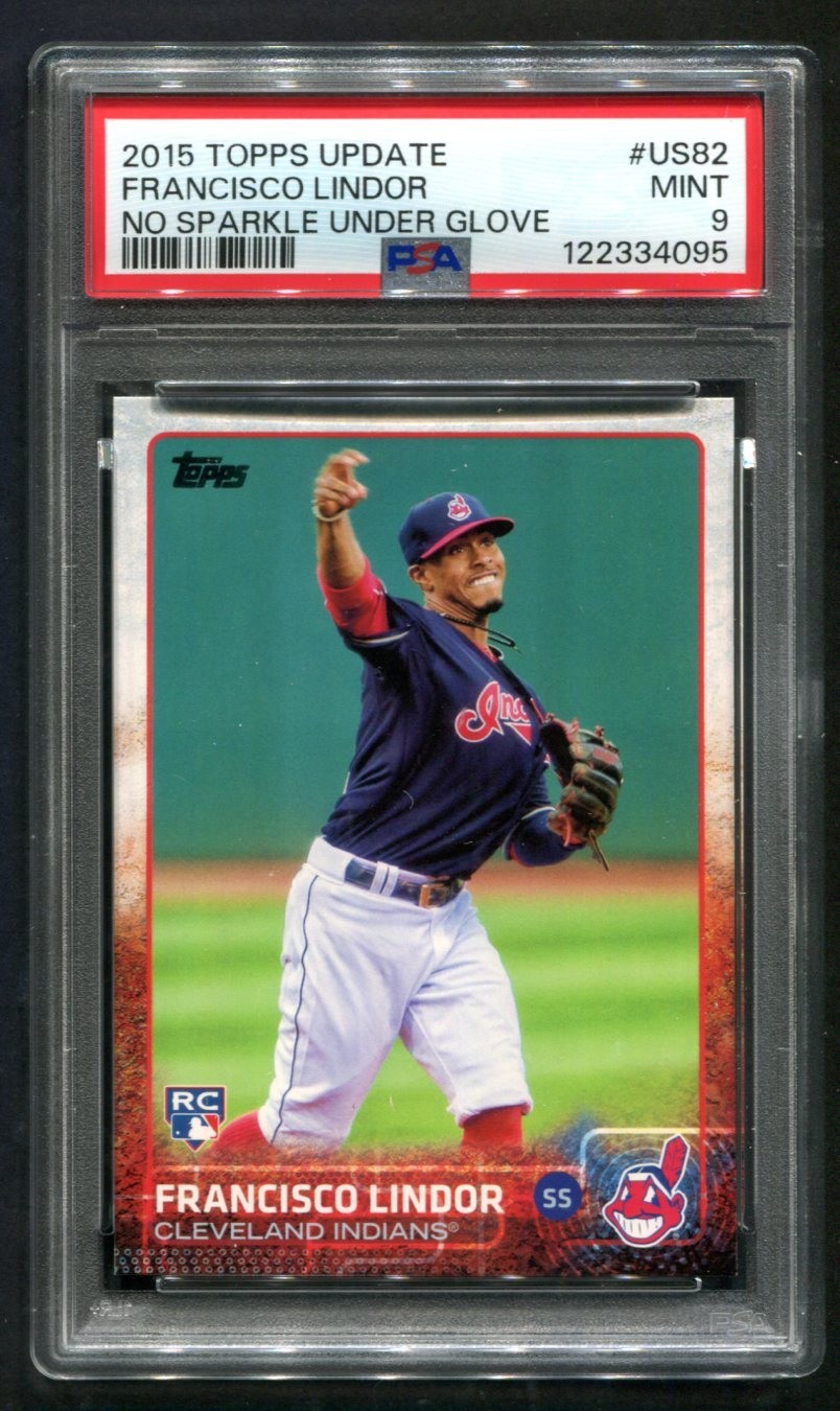2015 Topps Update Francisco Lindor RC #US82 PSA 9 MINT