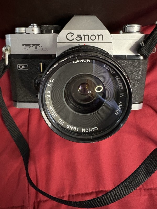 Canon FTb Silver 35mm SLR Film Camera Body Classic Manual Focus SLR