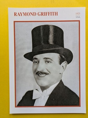 RAYMOND GRIFFITH (Stummfilm-Star) / Filmstar - Sammelkarte