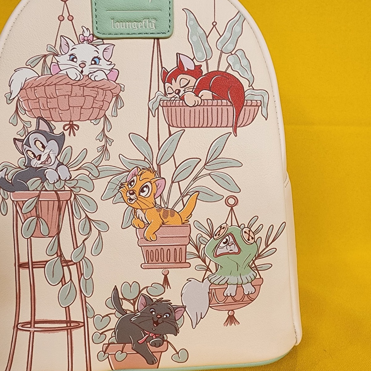 Loungefly Disney Cats & Plants Mini Backpack Aristocats Oliver Loungefly Disney The Aristocats Stacked Kittens Mini  main image 2