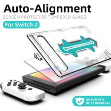 Nintendo Switch 2 Screen Protector - HD Clear Glass - Auto-Alignment - Dust