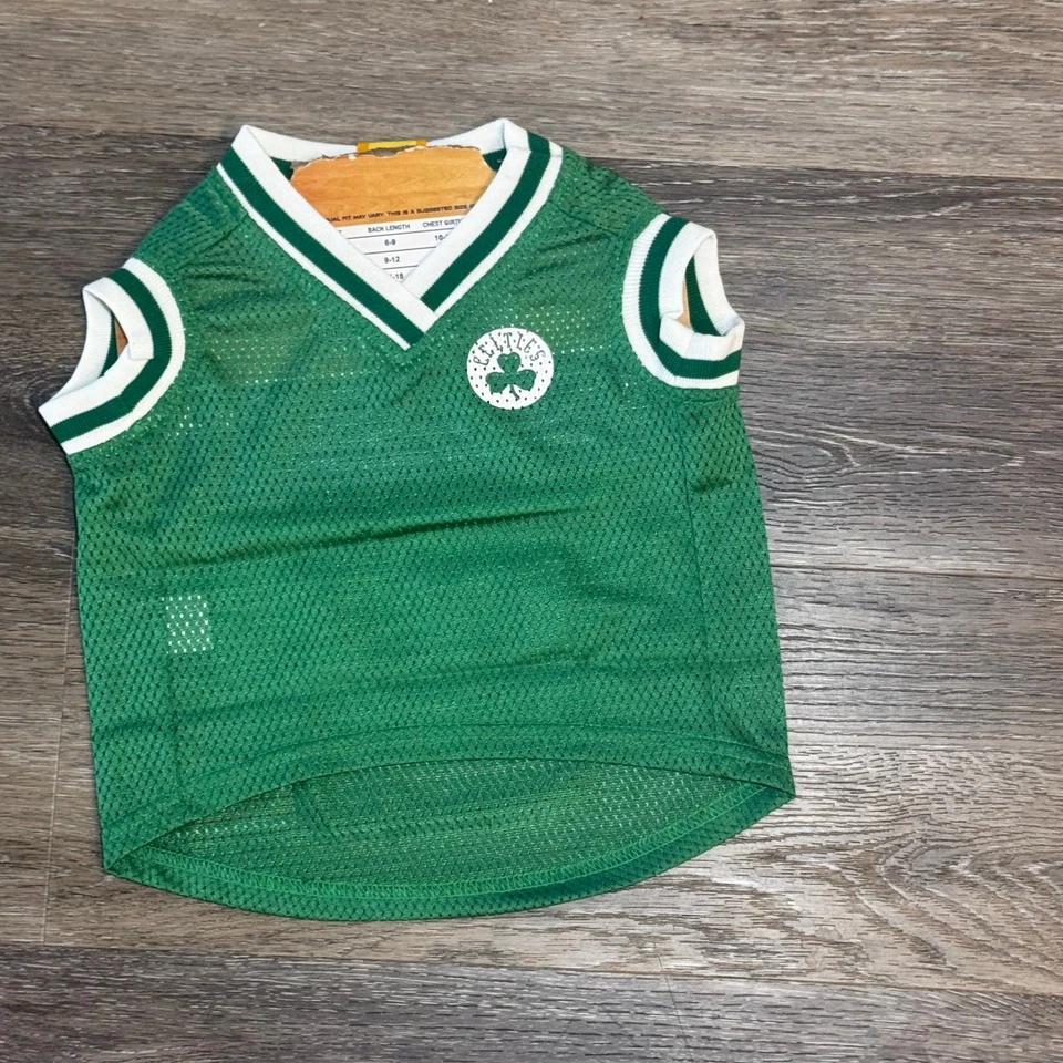 NBA 波士顿凯尔特人队网格篮球狗球衣中号 — 第 2/4 张图片