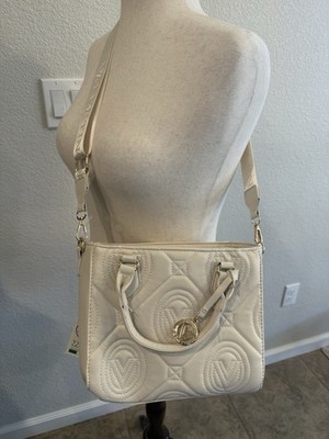 Valentino Orlandi Crossbody vegan Leather In Bone.BNWT