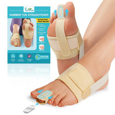 Hammer Toe Straightener - Non-Slip Hammer Toe Corrector for Women  Men, Adju...