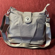 Baggallini Sorreto RFID Crossbody Bag Gray 10 X 11 X 3