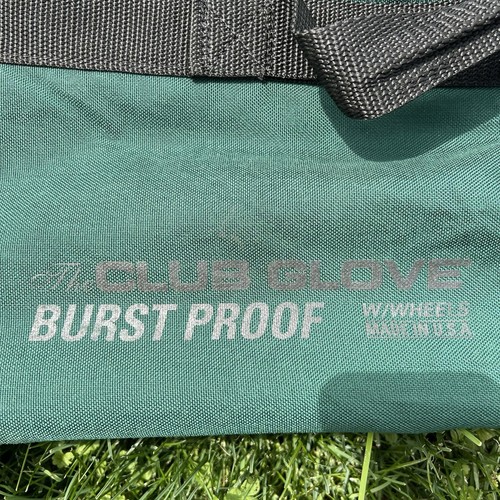 2x The Club Glove Burst Proof Wheels Travel Zippered Golf Bag Cover Hunter Green - Picture 4 of 10