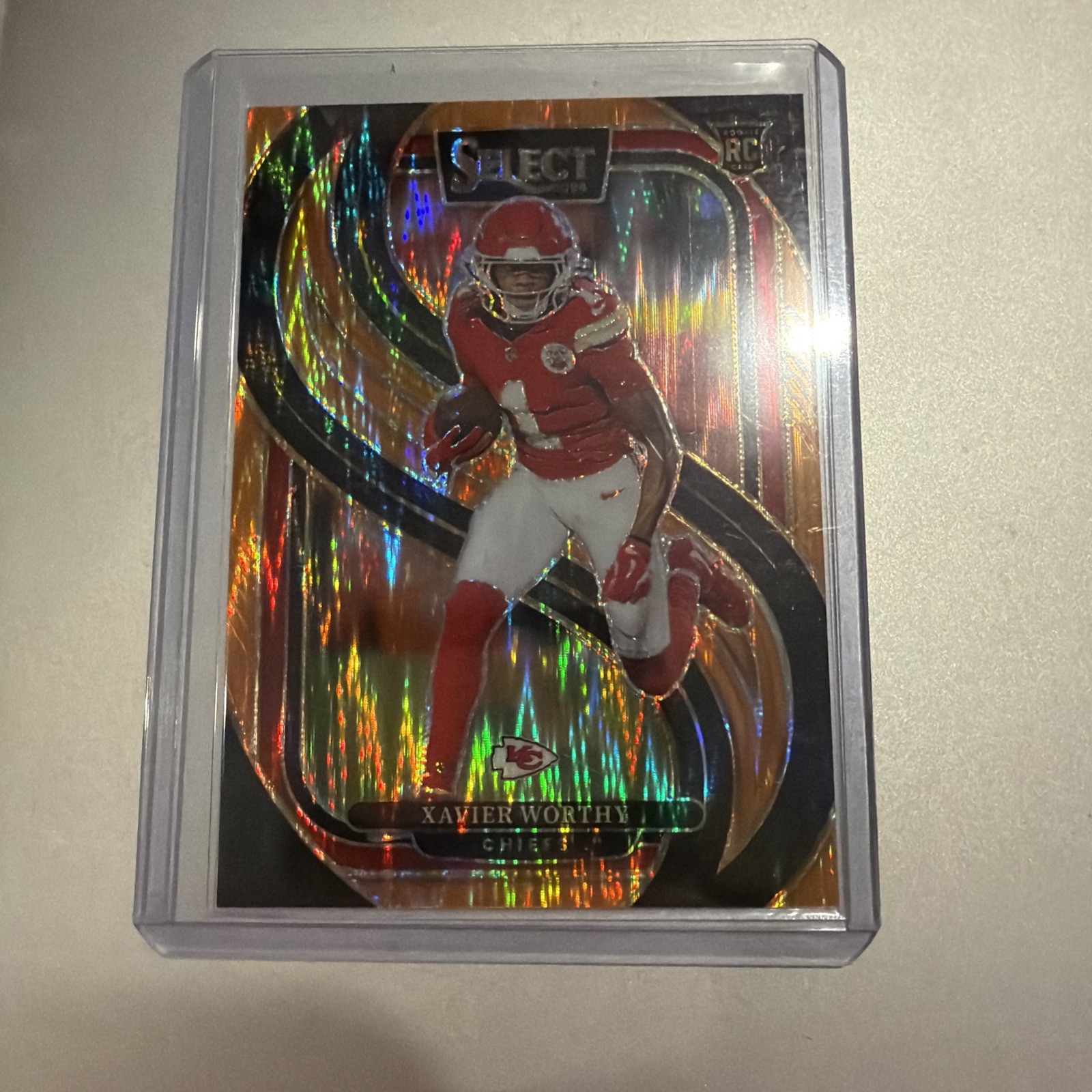 2024 Panini Select - Premier Level Xavier Worthy #119 Orange Prizm /399 (RC) NFL