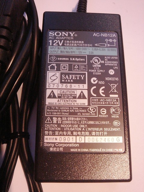 Original Sony Ac Nb12a 12v 2 5a Power Supply Ac Adapter For Vrd Mc3 Mc5 Mc6 For Sale Online Ebay